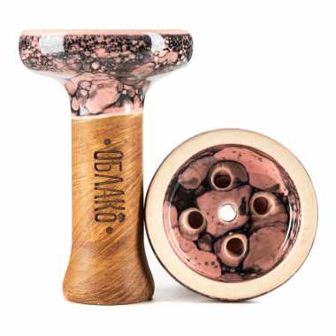 Чаша Облако Glaze Top - Чёрно-Розовый Мрамор