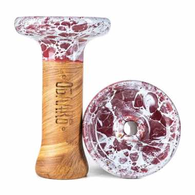 Чаша Облако Glaze Top - Светло-Бордовый мрамор (S)