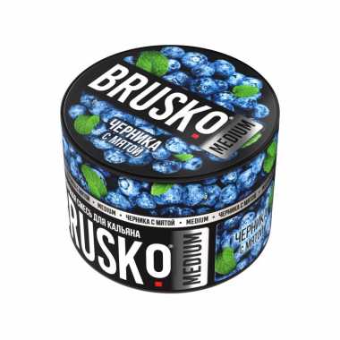 Бестабачная смесь BRUSKO Medium 50гр - Черника с Мятой