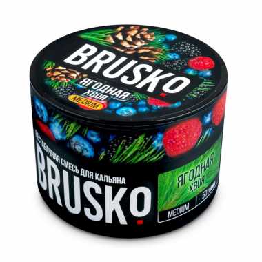 Бестабачная смесь BRUSKO Medium 50гр - Ягодная Хвоя
