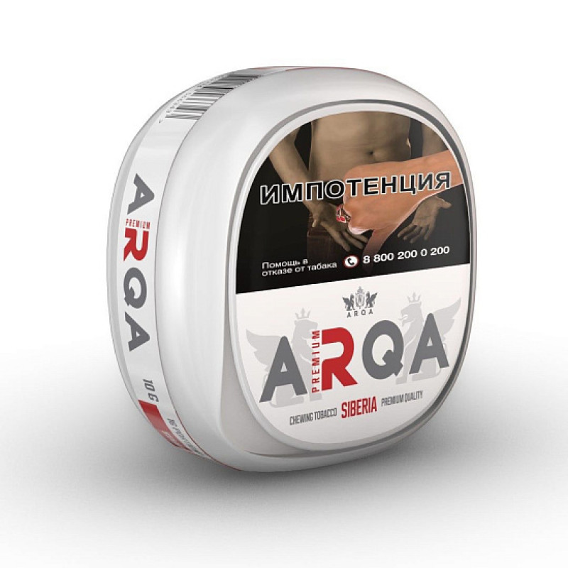 Фото и внешний вид — Табак жевательный Arqa Slim Siberia (мята, хвоя, табак) 10 гр (16 п)