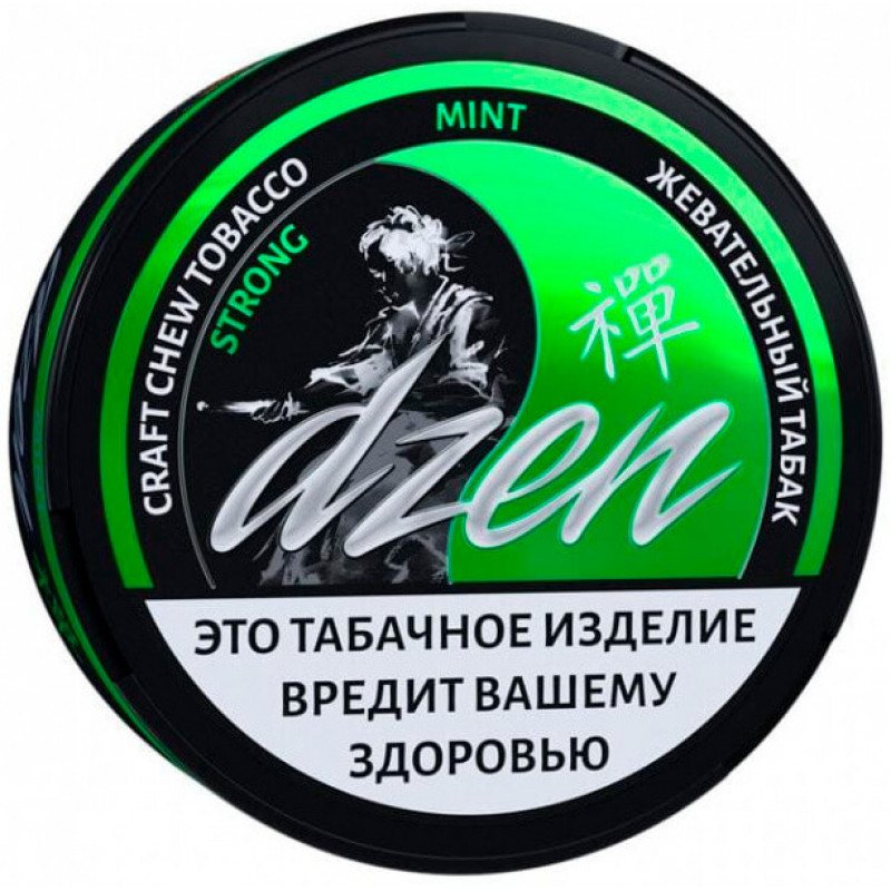 Фото и внешний вид — Жевательный табак Dzen Strong Mini Mint