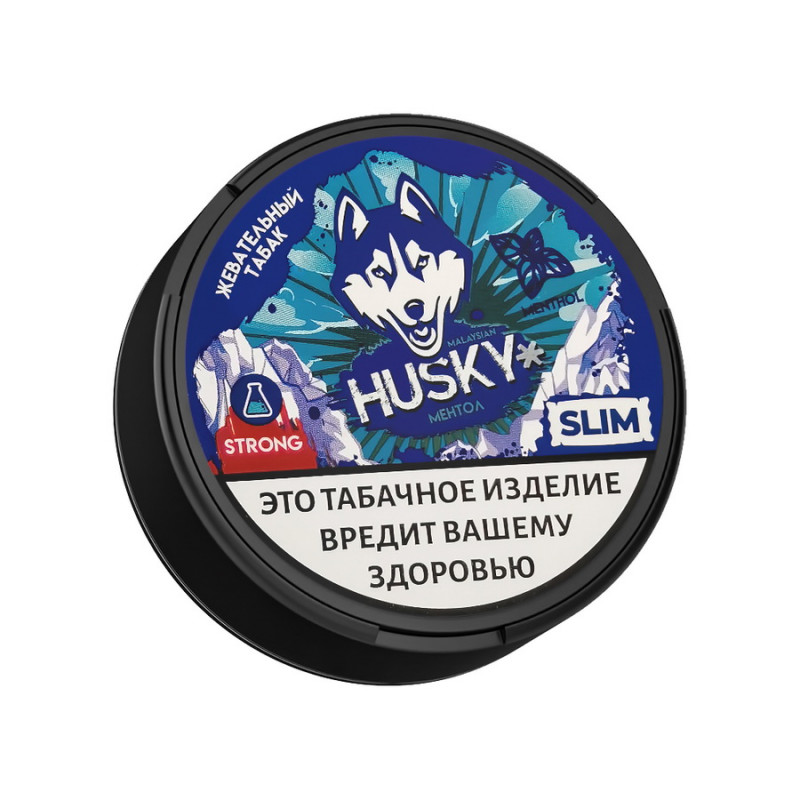Фото и внешний вид — Жевательный табак HUSKY SLIM со вкусом MENTHOL