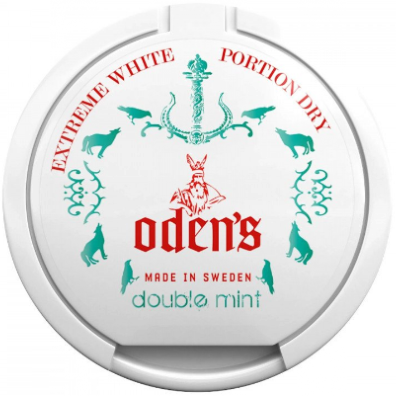 Фото и внешний вид — Табак жевательный ODEN'S Tar Double Mint 16 гр