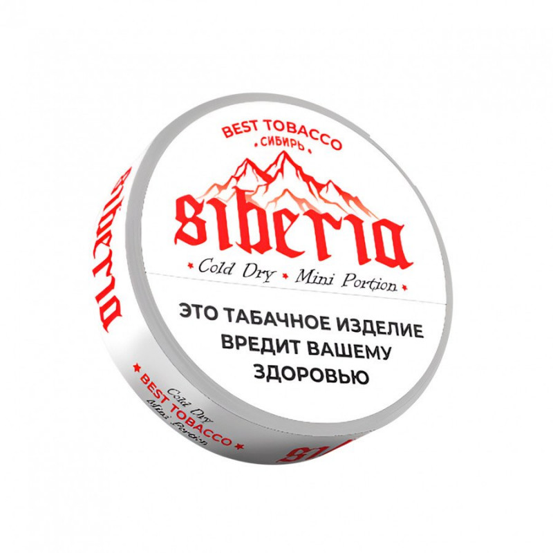 Фото и внешний вид — Табак жевательный Siberia Mini Сold Dry (мята, ментол, табак) 10 гр (40 п) - Best Tobacco