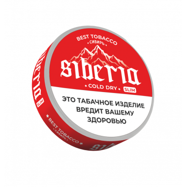 Табак жевательный Siberia Slim Сold Dry (мята, ментол, табак) 13 гр (21 п) - Best Tobacco
