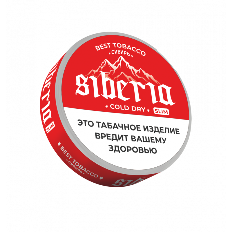 Фото и внешний вид — Табак жевательный Siberia Slim Сold Dry (мята, ментол, табак) 13 гр (21 п) - Best Tobacco