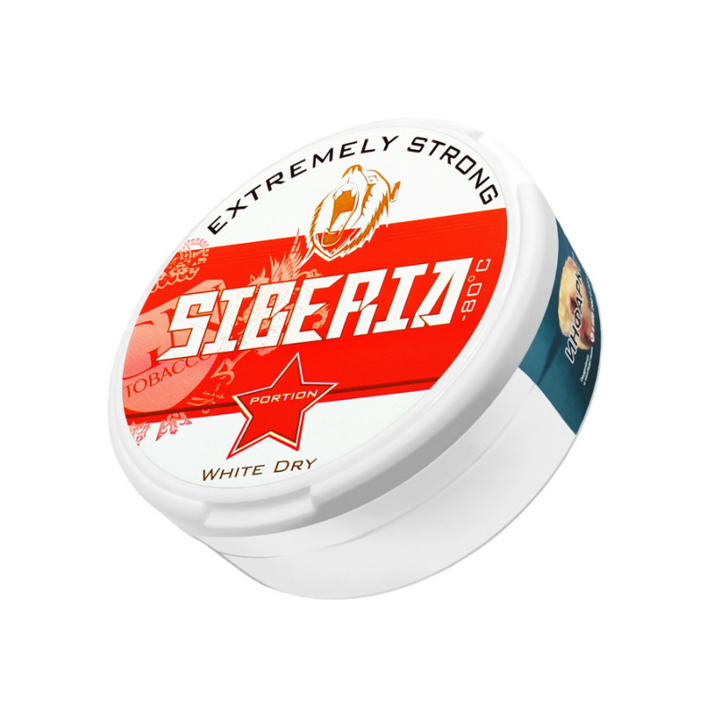 Фото и внешний вид — Табак жевательный SIBERIA Silver White Dry 16 гр