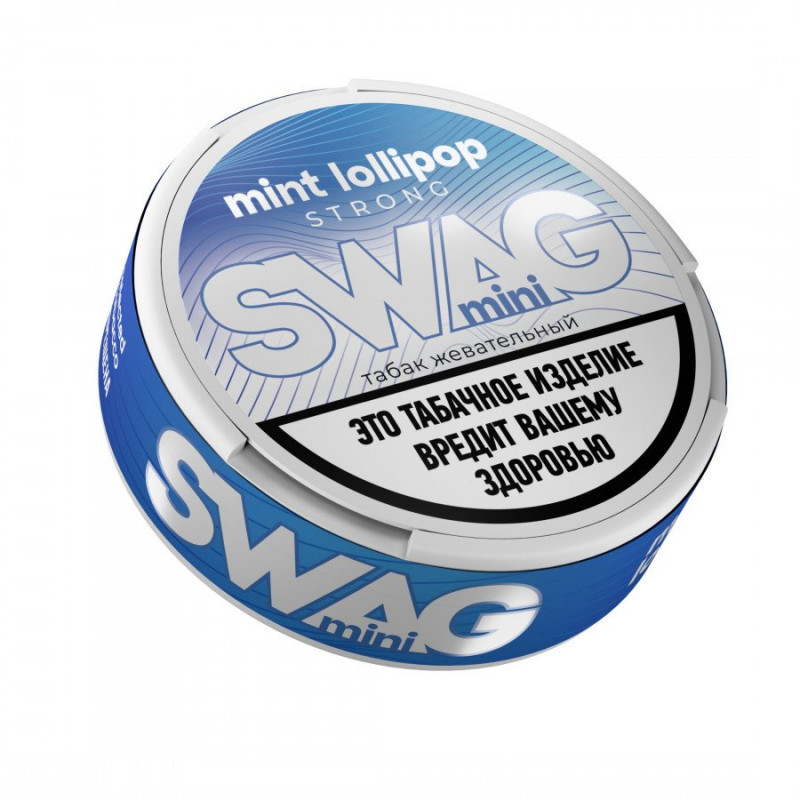 Фото и внешний вид — Табак жевательный Swag Mini Strong  mint lolipop 5 гр