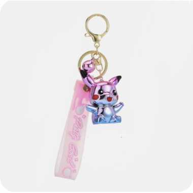 Брелок "Pokemon Pikachu" серебристый