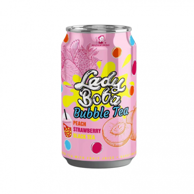MADAM HONG Bubble Tea - Lady Boba Персик Клубника 320мл (Тайвань)