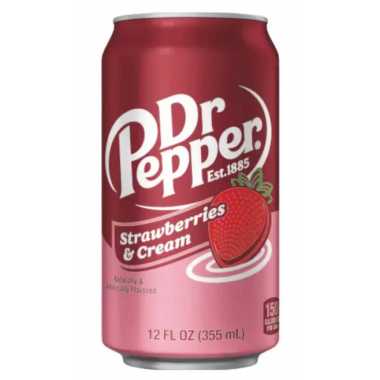 Dr. Pepper - Strawberry Cream 355ml (Америка)
