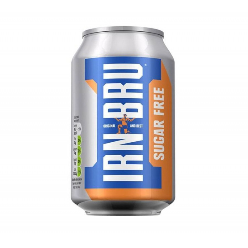 Фото и внешний вид — Газированный напиток IRN-BRU Sugar Free 330мл
