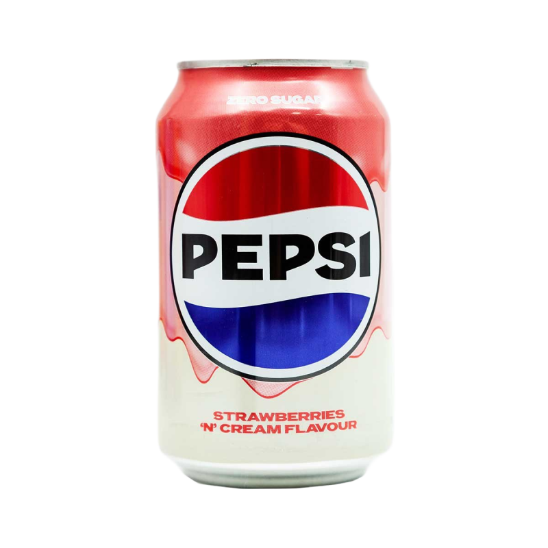 Фото и внешний вид — Pepsi - Strawberry Cream 330мл