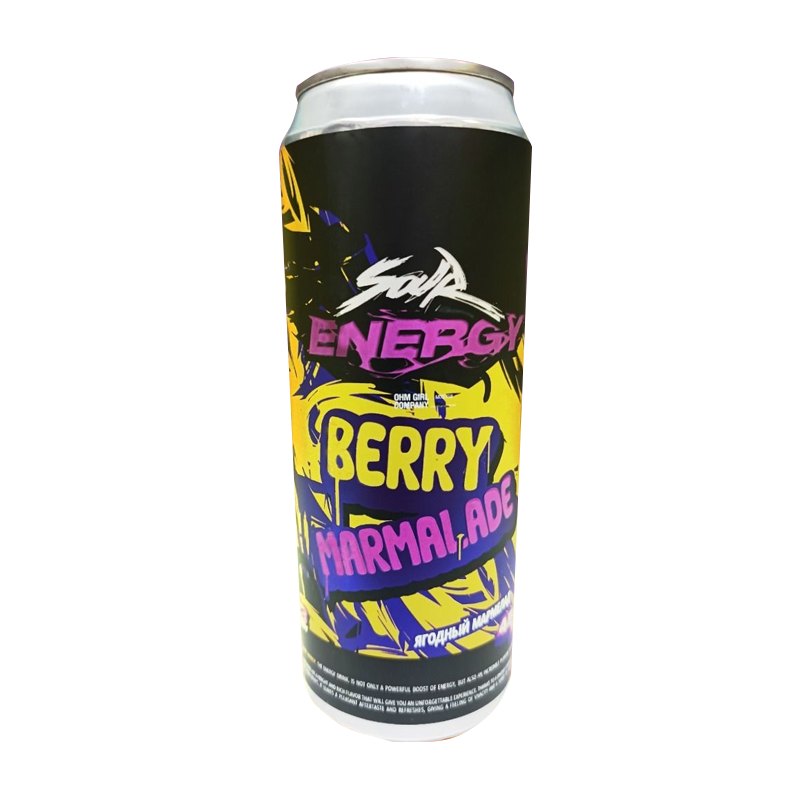 Фото и внешний вид — Sour Energy No Sugar ЯГОДНЫЙ МАРМЕЛАД 450мл