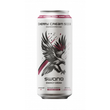 SWONQ Energy Cherry Cream Soda 450мл