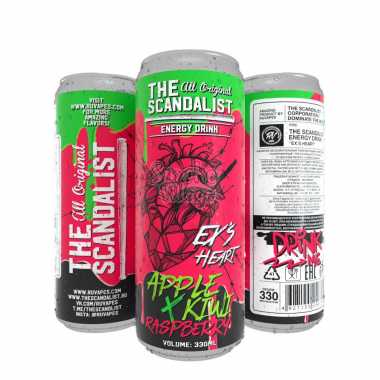 The Scandalist Energy Drink 330ml - Ex's Heart (Яблоко, Киви и Малина)