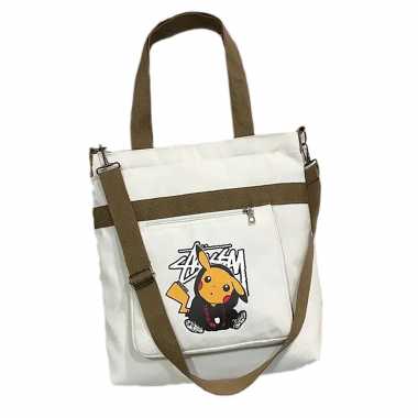 Сумка тканевая "Пикачу" белый