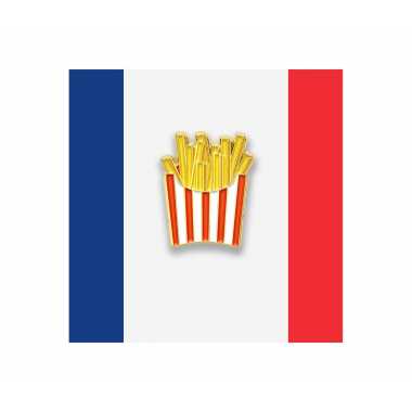 Значок металлический "Картошка фри"