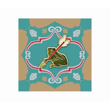 Значок металлический "Царевна лягушка"