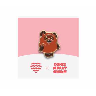 Значок металлический СМФ "Винни Пух"