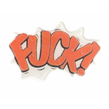 Значок виниловый "Fuck"