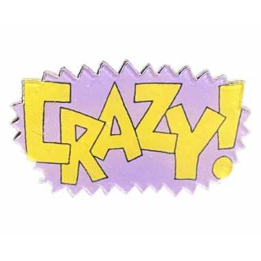 Значок виниловый "Crazy"