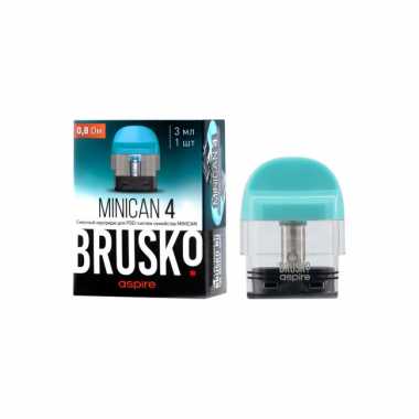Картридж Brusko Minican 4, 3мл, 0.8 Ом (бирюзовый)