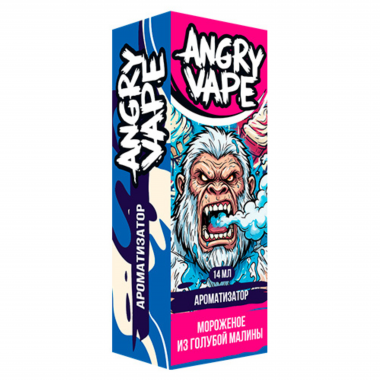 Ароматизатор Angry Vape - Мороженое Из Голубой Малины 14 мл