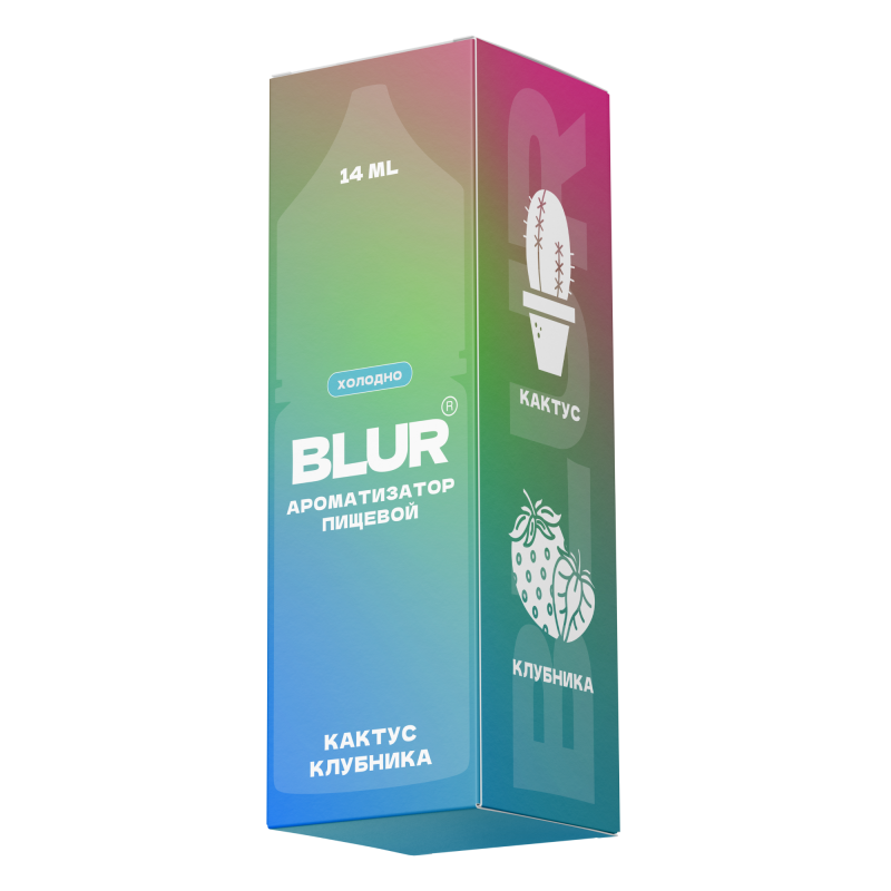 Фото и внешний вид — Ароматизатор пищевой Blur - Кактус Клубника 14мл