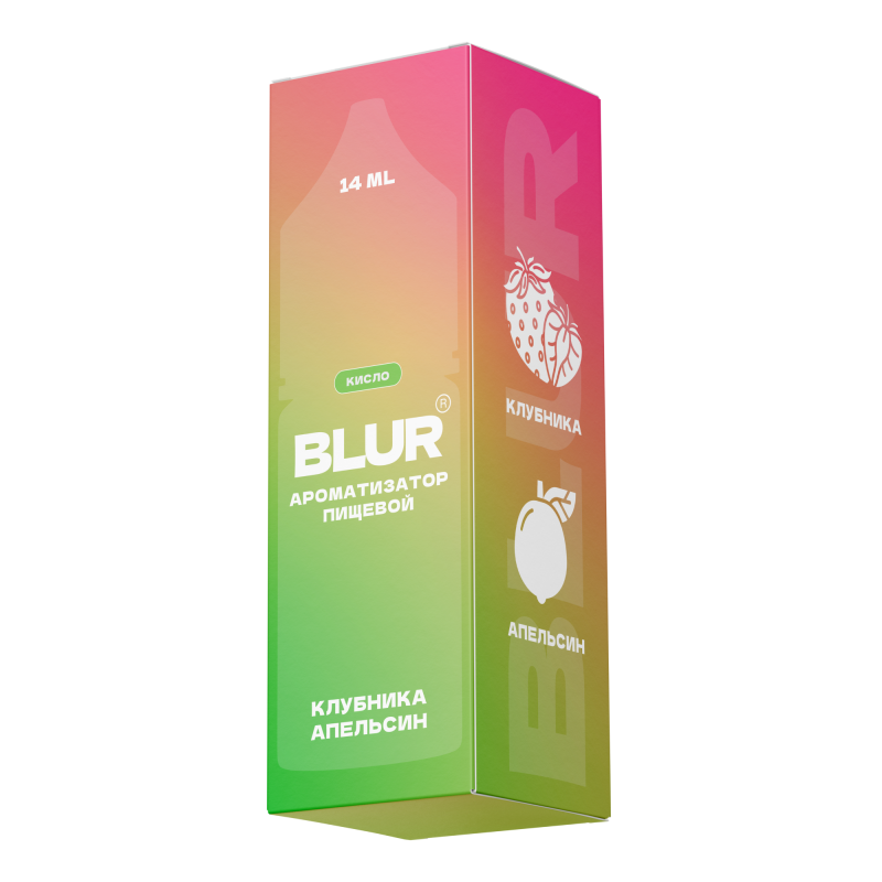 Фото и внешний вид — Ароматизатор пищевой Blur - Клубника Апельсин 14мл