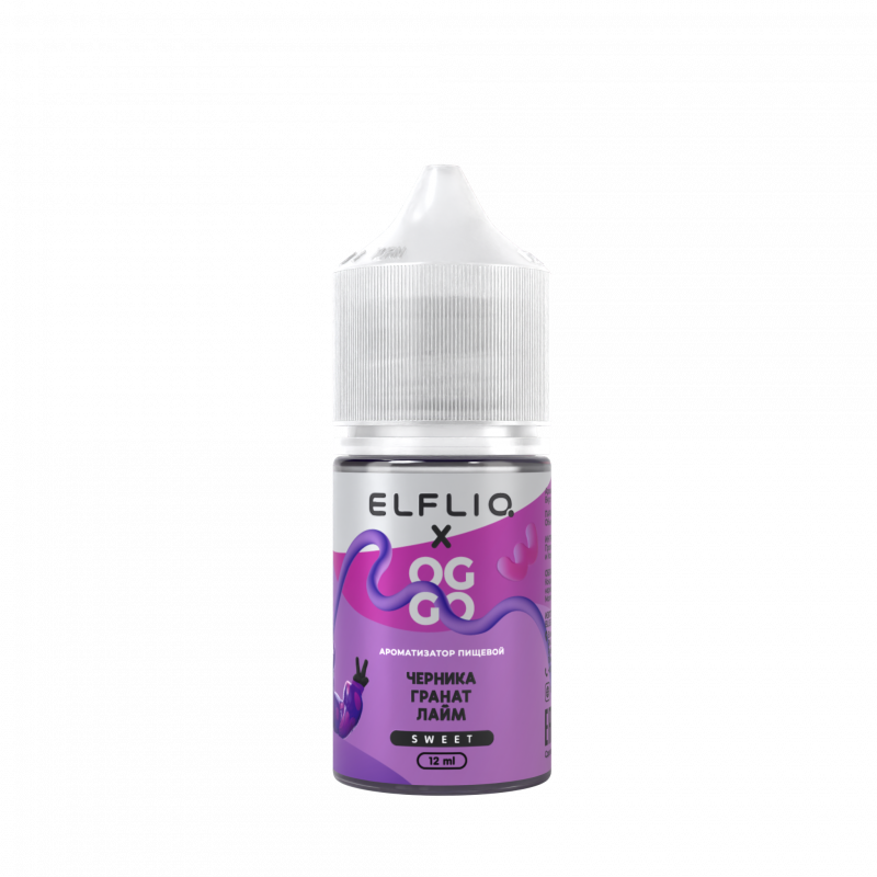 Фото и внешний вид — Ароматизатор Elfliq X Oggo Sweet - Blueberry Pomegranate Lime 12ml