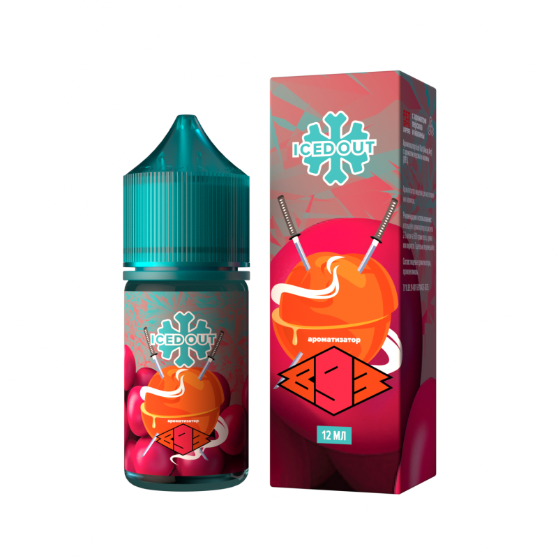 Фото и внешний вид — Ароматизатор Glitch Sauce ICED OUT - 893 ( Персик и малина ) 12 мл