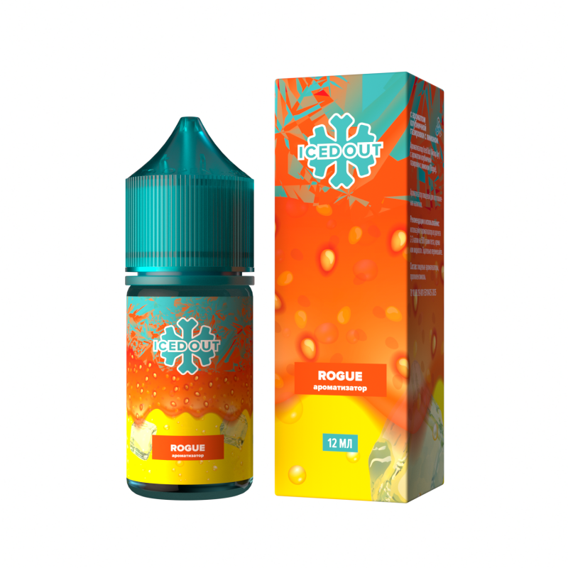 Фото и внешний вид — Ароматизатор Glitch Sauce ICED OUT - Rogue ( Клубничная газировка с лимоном ) 12 мл