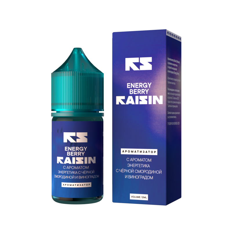 Фото и внешний вид — Ароматизатор Raisin – Energy Berry ( Энергетик с чёрной смородиной и виноградом ) 12 мл