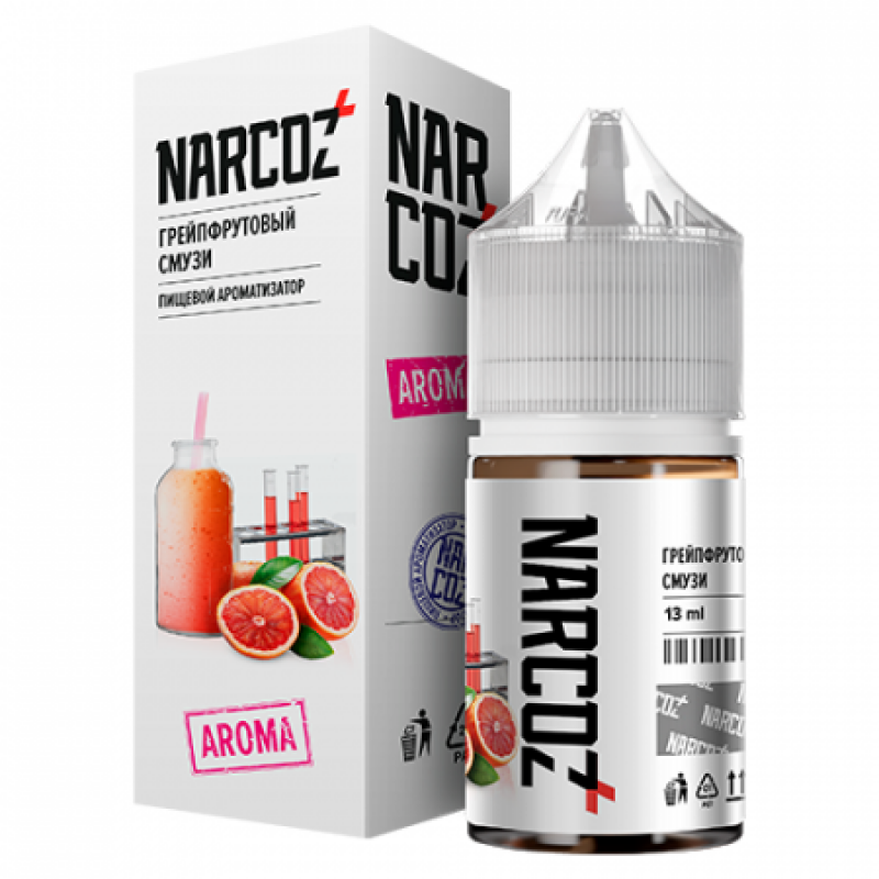 Фото и внешний вид — Ароматизатор пищевой NARCOZ ГРЕЙПФРУТОВЫЙ СМУЗИ Объем 13 мл