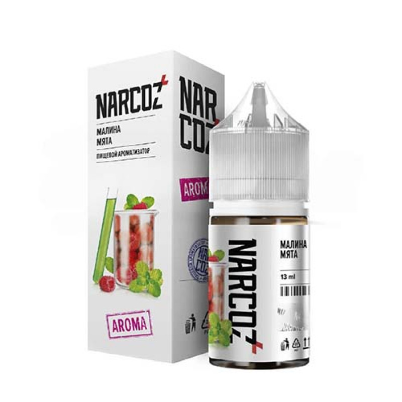 Фото и внешний вид — Ароматизатор пищевой NARCOZ МАЛИНА/МЯТА Объем 13 мл