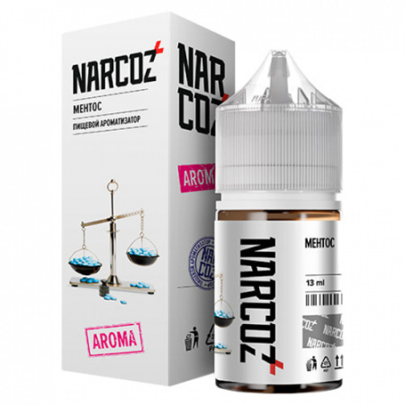 Фото и внешний вид — Ароматизатор пищевой NARCOZ МЕНТОС Объем 13 мл
