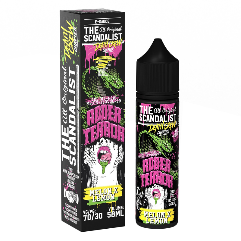 Фото и внешний вид — The Scandalist 58ml 0mg - Adder Terror