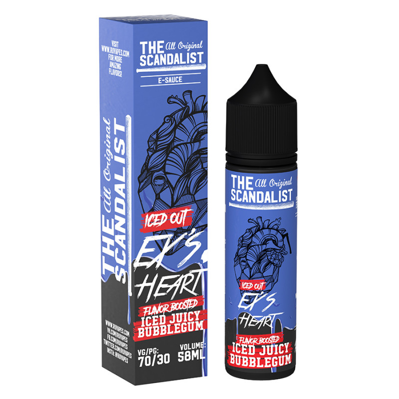 Фото и внешний вид — The Scandalist 58ml 0mg - Ex's Heart ICED