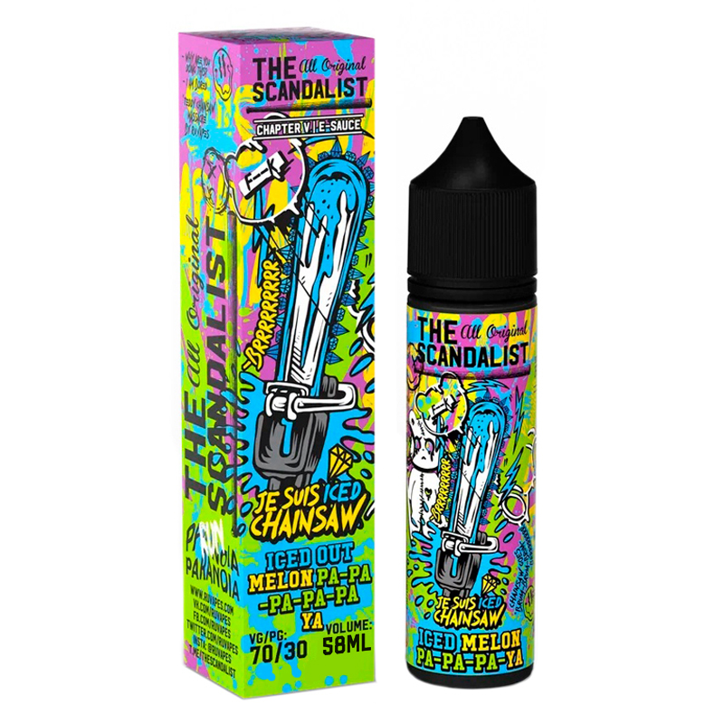 Фото и внешний вид — The Scandalist 58ml 0mg - Je Suis Chainsaw ICED