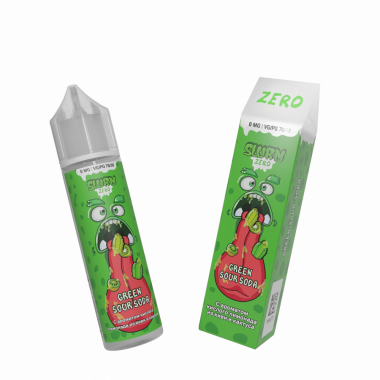 Slurm Zero - Green Sour Soda (Кислый лимонад из киви и кактуса) 58мл 0мг