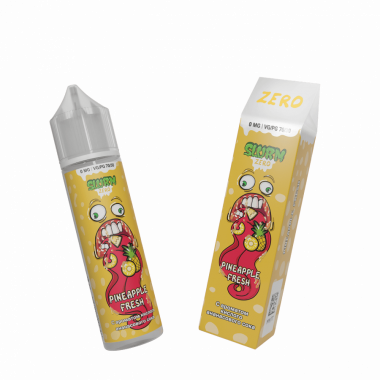 Slurm Zero - Pineapple Fresh (Кислый ананасовый сок) 58мл 0мг