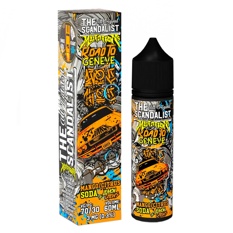 Фото и внешний вид — The Scandalist 60ml 3mg - Road To Geneve