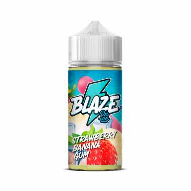 Blaze On Ice 100ml 3mg - Strawberry Banana Gum