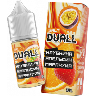Duall Extra SALT 30ml - Клубника Апельсин Маракуйя S