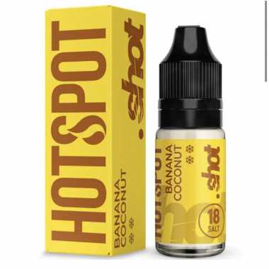 Hotspot Shot SALT 10ml - Banana Coconut N