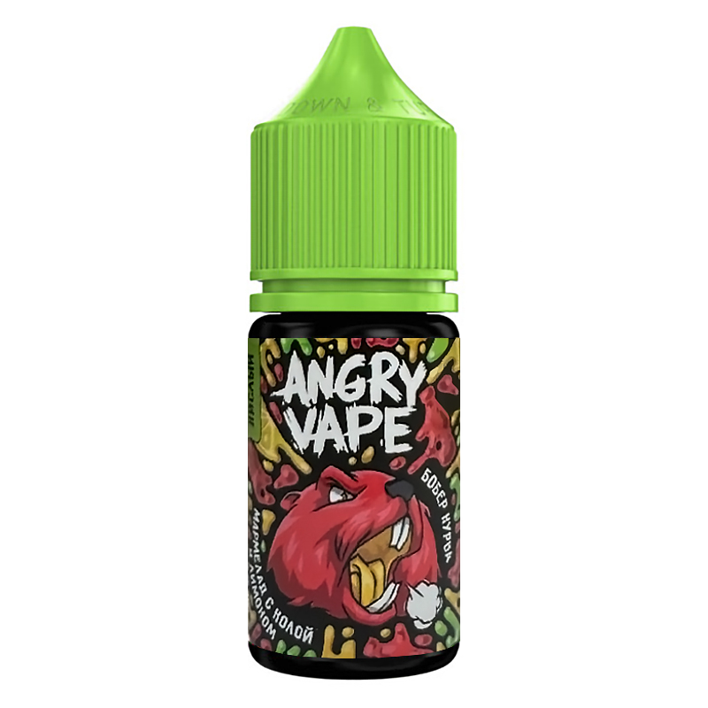 Фото и внешний вид — Angry Vape SALT 30ml - Бобер Курва (Мармелад с колой и лимоном) S