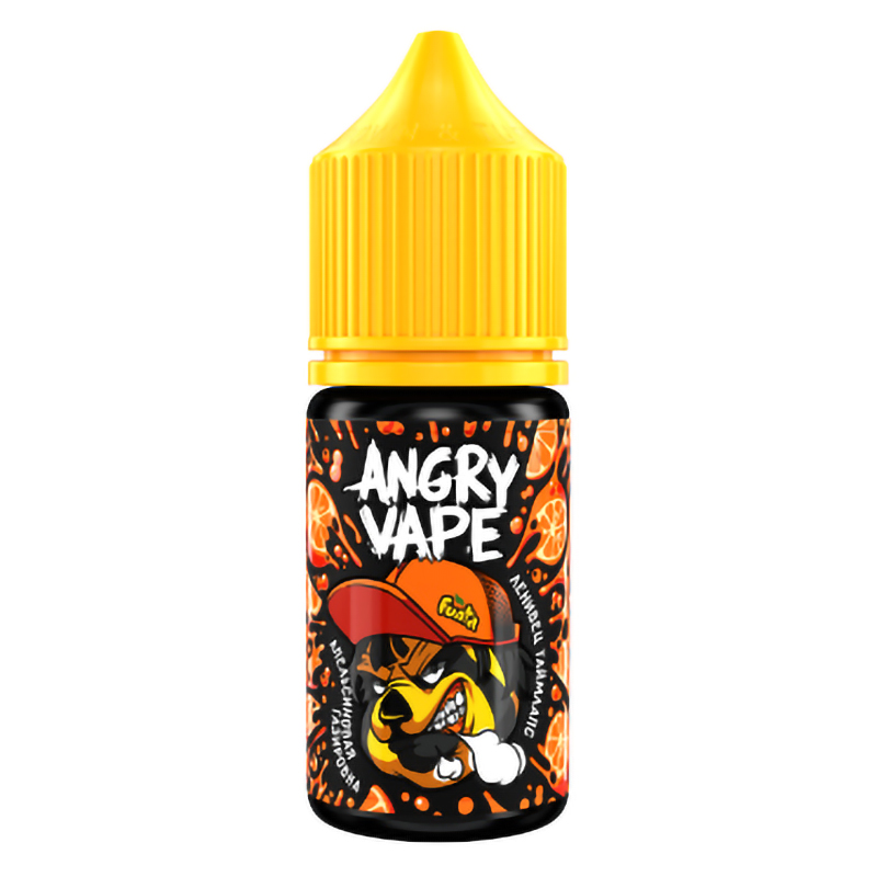 Фото и внешний вид — Angry Vape SALT 30ml - Ленивец Таймлапс (Апельсиновая газировка) S
