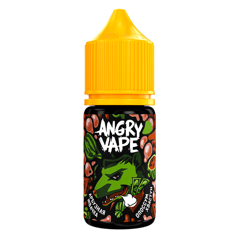 Фото и внешний вид — Angry Vape SALT 30ml - Опоссум Хвастун (Арбузная жвачка) S